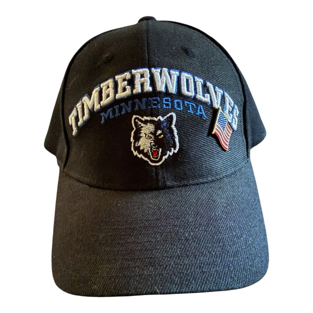 Vintage 90’s Minnesota Timberwolves Basketball PUMA Adjustable Snapback Rare Hat